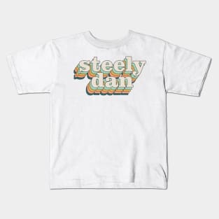 steely dan color vintage Kids T-Shirt